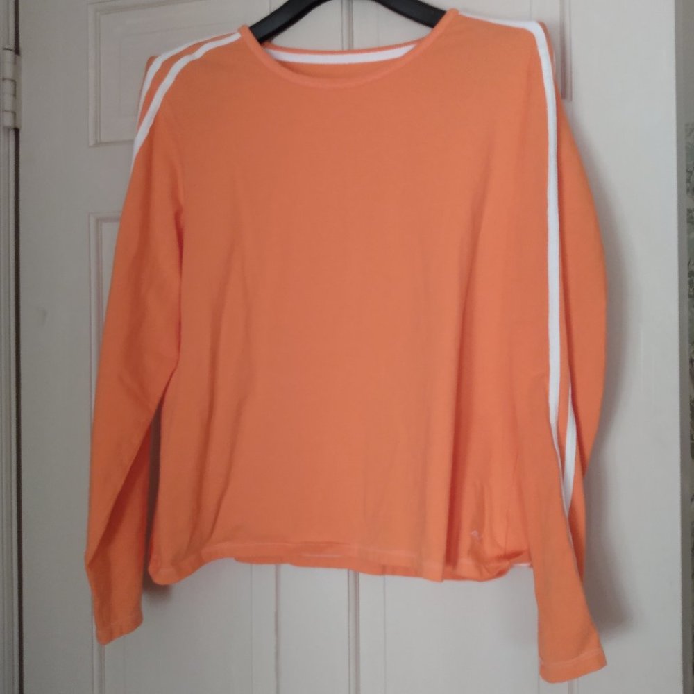 Athletic Works Orange Sherbert color long sleeve, workout, Spring color Size XL